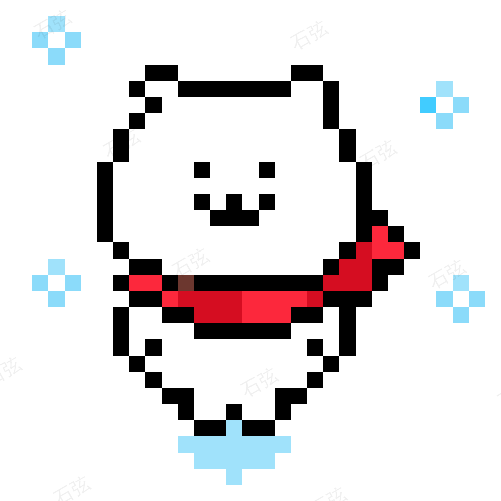 自嘲熊拼豆图纸·第14款 拼豆图纸