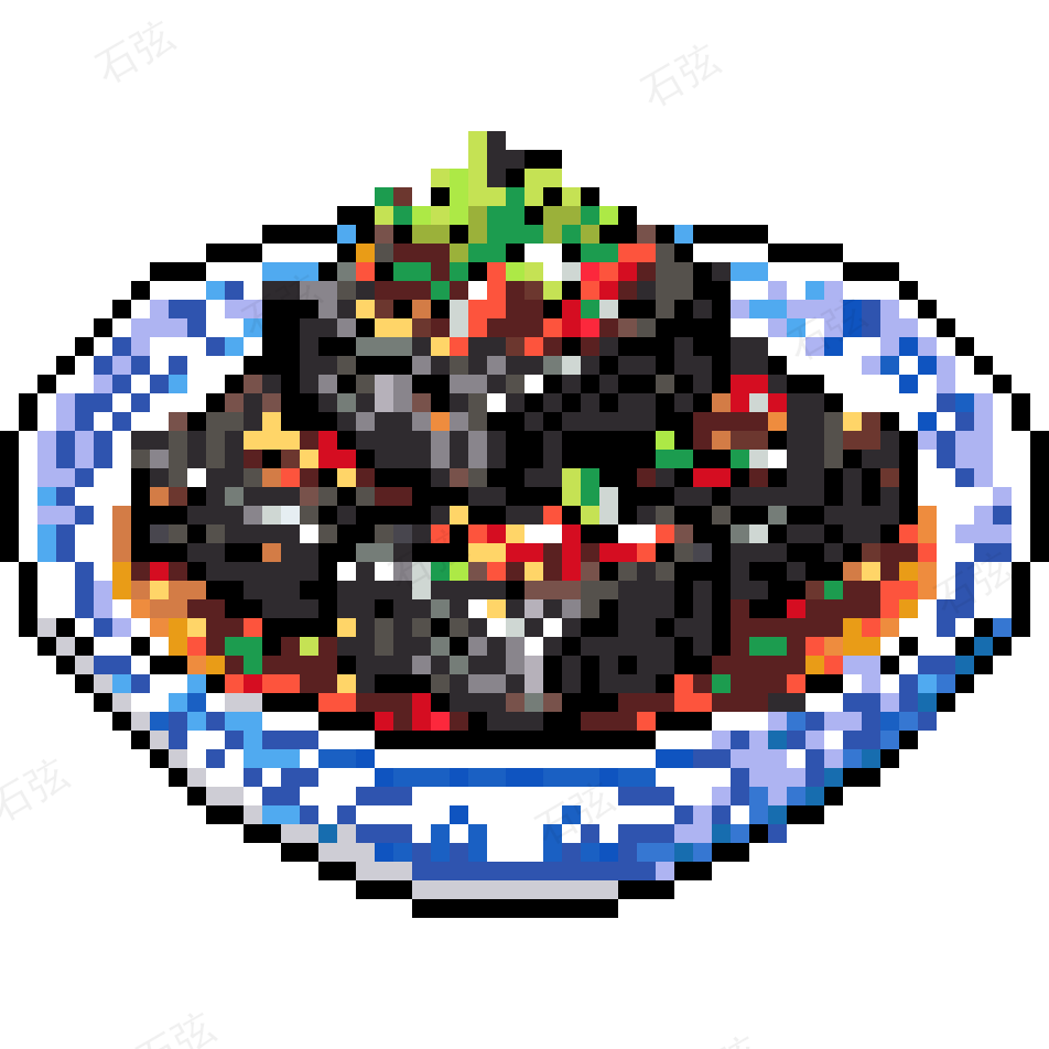 臭豆腐拼豆图纸 拼豆图纸