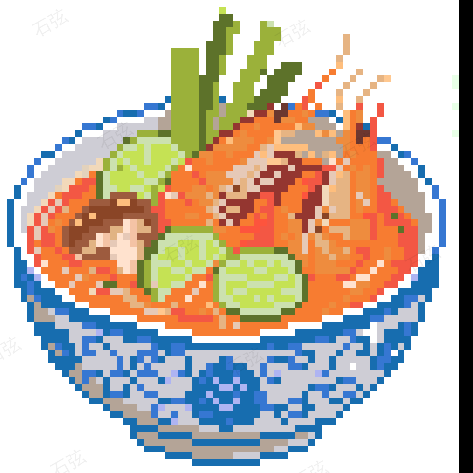 冬阴功汤拼豆图纸 拼豆图纸