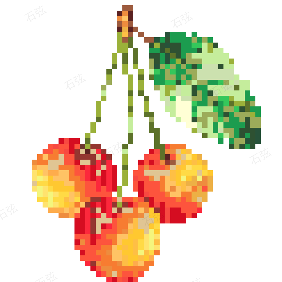 水果系列拼豆图纸·第5款 拼豆图纸