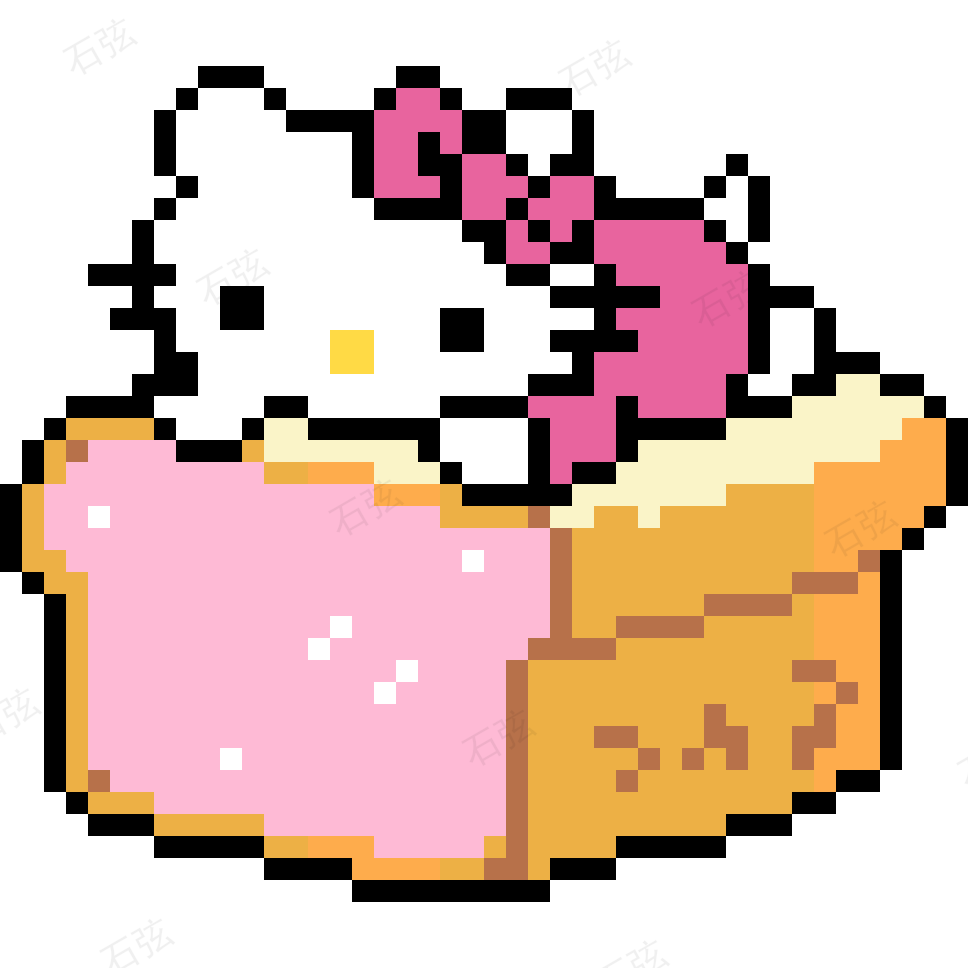 Hello Kitty拼豆图纸·第11款 拼豆图纸