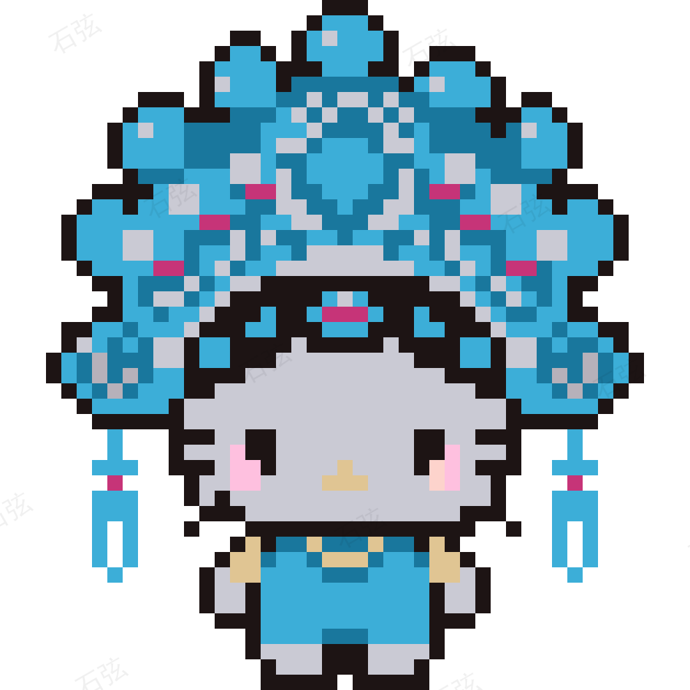 Hello Kitty拼豆图纸·第3款 拼豆图纸