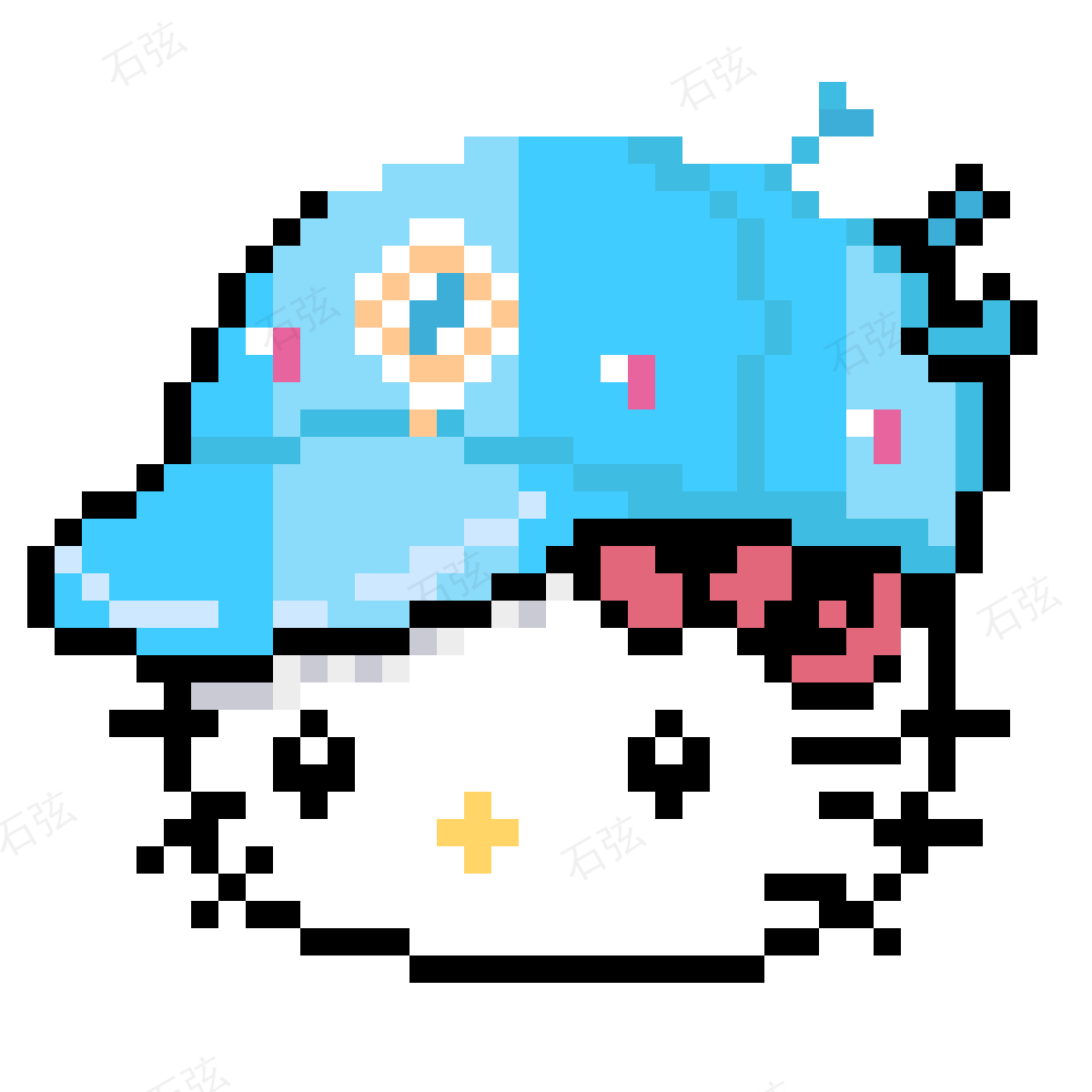 Hello Kitty拼豆图纸·第7款 拼豆图纸