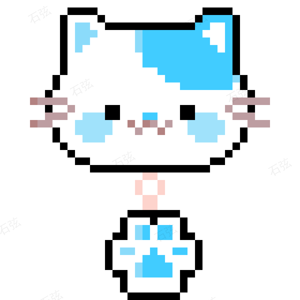 Hello Kitty拼豆图纸·第8款 拼豆图纸